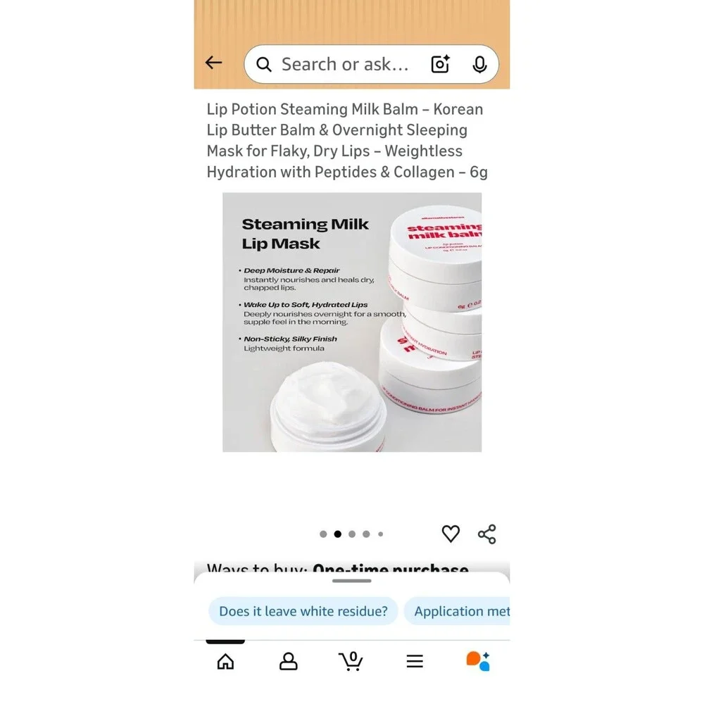 Steaming Milk Balm Lip Conditioning Balm By alternativestereo
